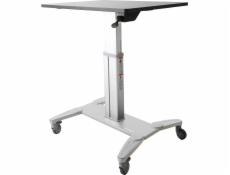 StarTech Mobilný sedací stojan Workstation Black and Silver 80 cm x 60 cm