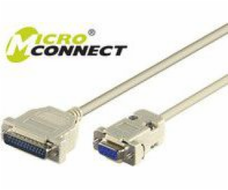 MicroConnect DB-9 - DB-25, 3m, sivá (IBM029)