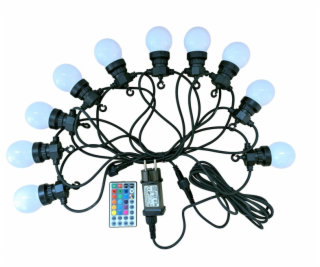 LED girlanda bublina Domoletti BDG50-10-5T, 5 m, 10, rgb