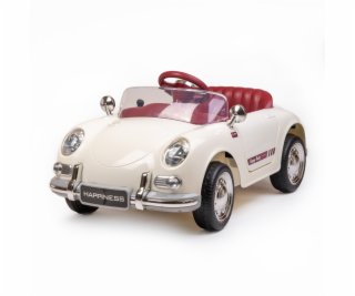 Dětské elektrické autíčko Baby Mix Retro Pearl bílé