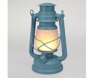 Lucerna s LED plamenem 24 cm zelená