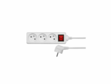 AWTools predlžovací kábel 5 zásuviek 3 m biela (AW24646)