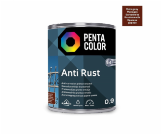 Emailová farba Pentacolor Anti Rust, pololesklá, 0,9 l, m...