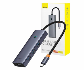 Adaptér Baseus HDMI + 4xUSB3.0 + USB-C PD/USB-C 100W