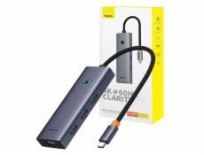 Adaptér Baseus HDMI + 4xUSB3.0 + USB-C PD/USB-C 100W