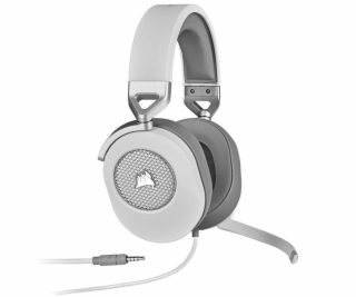 Herné slúchadlá Corsair HS65 Surround, biela