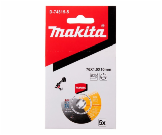 Řezný kotouč na kov Makita 76 x 1,0 x 10 mm D-74815 5 ks
