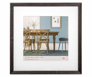 Walther Fiorito dark grey 40x40 Wood incl. Passepartout E...