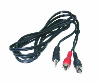 Kábel BLOW 3,5 mm M, 2xRCA M, 1,2 m, čierny 91-297