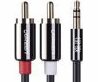 Ugreen Jack 3,5 mm - RCA (Cinch) kabel x2 3 m černý (10590)