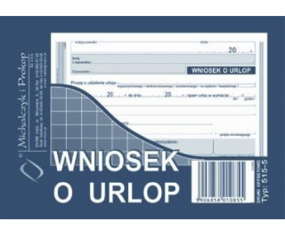 Michalczyk & Prokop Formulář Žádost o dovolenou, 40 karet...