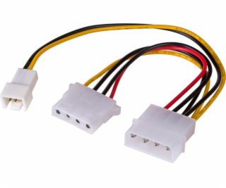 Akyga Molex x2 - 3kolíkový, 0,15 m, vícebarevný (AK-CA-35)