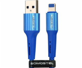 Somostel USB-A - Lightning kabel 1 m Modrý (025928)