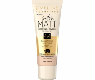 Eveline Satin Matt 4v1 102 Vanilka 30ml