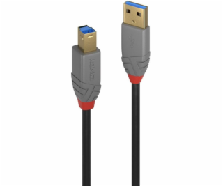 Lindy USB-A - USB-B USB kabel 3 m černý (36743)