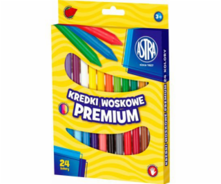 Pastelky Astra Wax 24 barev Jumbo Vision
