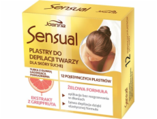Joanna Sensual depilační proužky na obličej s extraktem z grapefruitu 12 ks.
