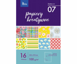 Papíry Tetis Creative 205x292mm 16 listů (KB030-07)
