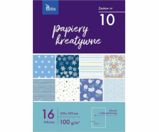 Papíry Tetis Creative 205x292mm 16 listů sada č. 10 KB030-10