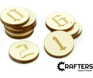 Crafters : Dřevěné značky - čísla (10)