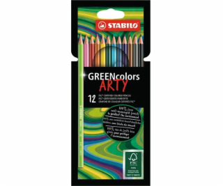 Stabilo Dřevěná pastelka STABILO GREENcolors pouzdro 12 k...