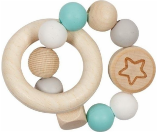 Goki Teether Rattle Star tyrkysová