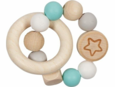Goki Teether Rattle Star tyrkysová