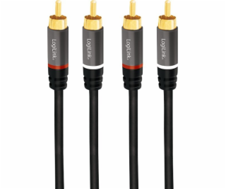 LogiLink RCA (Cinch) x2 - RCA (Cinch) x2 kabel 3m černý (...