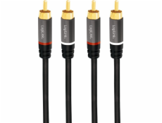 LogiLink RCA (Cinch) x2 - RCA (Cinch) x2 kabel 3m černý (CA1206)