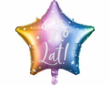 Party Deco Foil balónek Sto Lat!, 40 cm, mix