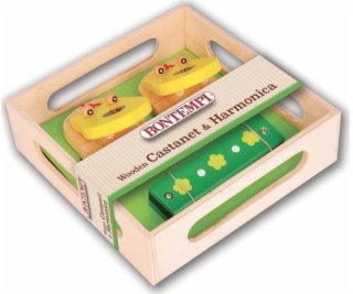 Bontempi BONTEMPI DŘEVĚNÉ KASTANETY A HARMONIKA