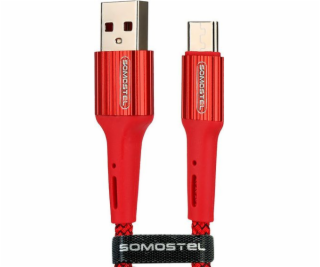 Somostel USB-A USB kabel – 1 m červený (25696)
