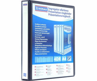 Pořadač Donau 4kroužkový A4 40mm černý
