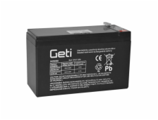 Baterie olověná 12V 7.0Ah GETI (konektor 4,75 mm)