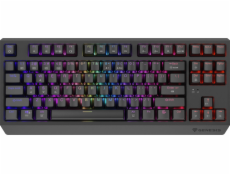 GENESIS herní klávesnice THOR 230/TKL/RGB/Outemu Panda/Bezdrátová USB + Bluetooth/US layout/Černá