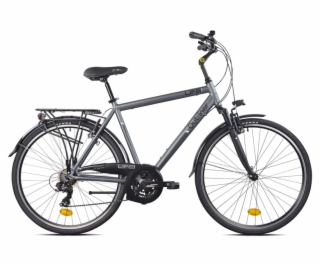 Mestský bicykel Outliner, 28&quot;, čierna/tmavo šedá