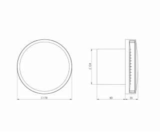 Výsuvný ventilátor EUROPLAST EAT125A