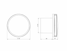 Výsuvný ventilátor EUROPLAST EAT125A