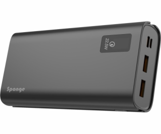 Prenosná nabíjačka Sponge Energy 20000 mAh, 22,5 W, sivá