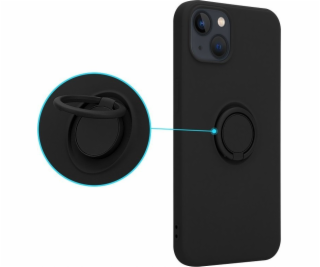 OEM puzdro so silikónovým prsteňom pre iPhone 11 čierne