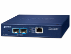 Planet XT-925A průmyslový konvertor, 1x10GBase-T - 2x10GBase-X SFP+, 0~50°C, DIN