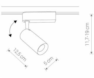 Smerové svietidlo Nowodvorski Iris, 12W, LED, 9001
