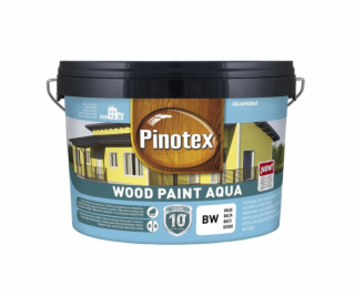 Emulzná farba Pinotex Wood Paint Aqua, biela, 9 l