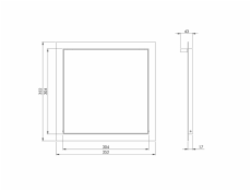 Revizní dvířka EUROPLAST RLR3030, 30 x 30 cm