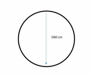 ZRCÁTKO SE ZÁVĚSEM REMU KULATÉ D60 ČERNÉ