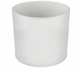 Keramický hrniec DOMOLETTI WALEC STRUCTUR, O28 cm, biely