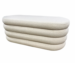 Taburet Domoletti, biely, 111 cm x 45 cm x 48 cm