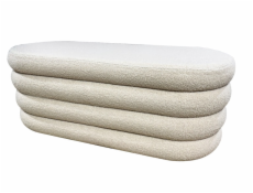 Taburet Domoletti, biely, 111 cm x 45 cm x 48 cm