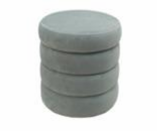 Pouf Domoletti HS522-1, sivý, 37 cm x 37 cm x 40 cm