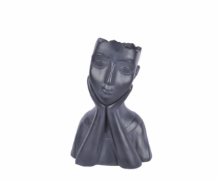 Dekoratívny kvetináč čelo LT34798-PC, 31x23x44 cm, čierna